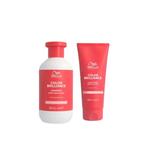 Hair Care Pack Bundle for Coloured Hair with Wella Invigo Color Brilliance Fine Hair Shampoo 300ml, Wella Invigo Brilliance Fine Hair Color Conditioner 200ml Langley Green Wet and Dry Bobble - Image 3