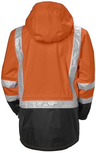 Helly-Hansen Potsdam Men's Hi-Vis Rain Jacket - Waterproof/Windproof - Detachable Helmet-Ready Hood - ANSI Class 3 Rain Gear3