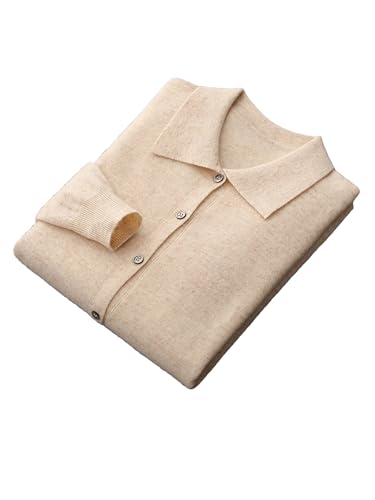 Men's Merino Wool V Neck Cardigan Knit Sweater Button Up Long Sleeve Fit Soft Comfortable Business Style