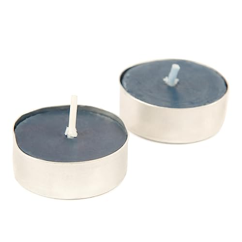 Image of Kriti Life Citronella Scented Tealight Candles - 100% Paraffin Wax, Smokeless, Long Burn Time (4.5 Hours), Dripless Blue Candles for Home Decor, Diwali, Weddings & Meditation - Set of 50