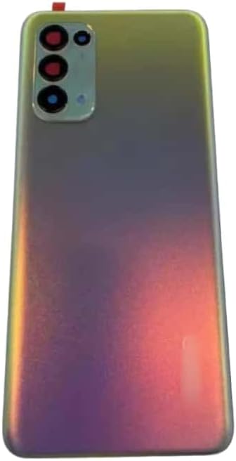 YOOOKOOO Compatible Rear Back Cover for Oppo Reno5 K – Battery Door Housing Replacement Part (Black)