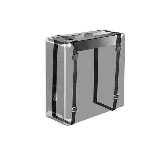 RICOO PC Rechner Halterung für Untertisch Schreibtisch Computer Montage TRH-11 CPU Gehäuse Halter bis 10-Kg Stehend/Liegend Unter Tischhalterung Server Rack Unterbau Vertikal/Horizontal