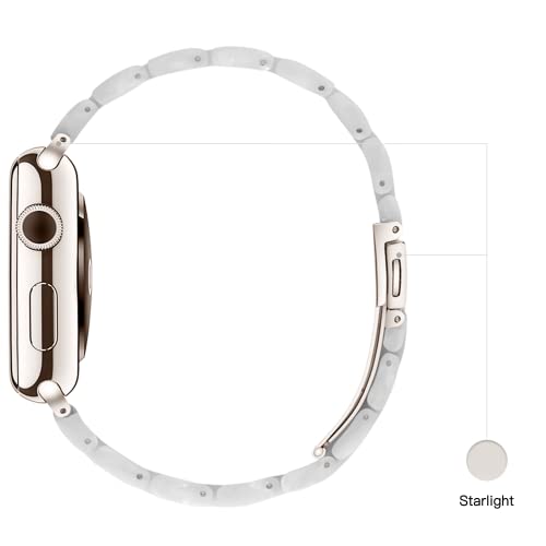 Image of Light House Apple Watch Bands-Fashion Lightweight Resin iWatch Bands for Women Men 38mm /40mm /41mm /42mm(Series 11 10), 49mm /46mm /45mm /44mm /42mm(S 3 2 1), Compatible with Apple Watch Series 11 SE 10 9 8 7 6 5 4 3 Ultra