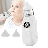 Aspirateur Nasal Électrique Bébé 9 Vitesses - Charge Type-C,Silencieux, 9 Niveaux d‘Aspiration,4 Embouts Silicone Alimentaire, pour Nouveau-nés et Enfants en Cas de Rhume (A)