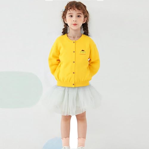 Cartoon Girls Cropped Cardigan Sweaters Cotton Long Sleeve Knit Cardigans Crewneck Sweater Button Up School Uniform2