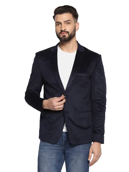 tahvo Mens Slim Fit Velvet Blazer-picture-24