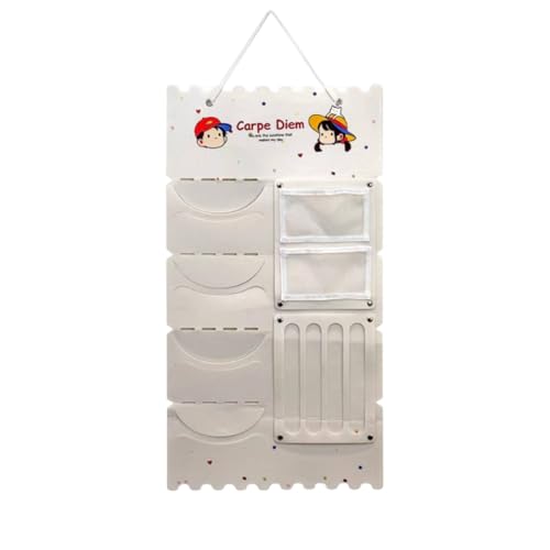 FashionCha Organizador de presilhas de com vários bolsos, suporte para tiaras, economiza espaço, cabide para guardar chapéus na porta ou no quarto.