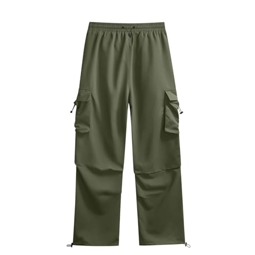 Parachute Pants for Men Relaxed Fit Work Cargo Pants Casual Baggy Cargo Sweatpants Hip Hop Harem Pants with Pockets 6