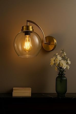Image of Imperial Grace Vintage Gold Wall Lamp | Classic Cream Fabric Platted Shade | Wall Lamp with Metal Frame | Decorative Lighting Fixture for Living Room, Bedroom (ALD-084-WL-2)