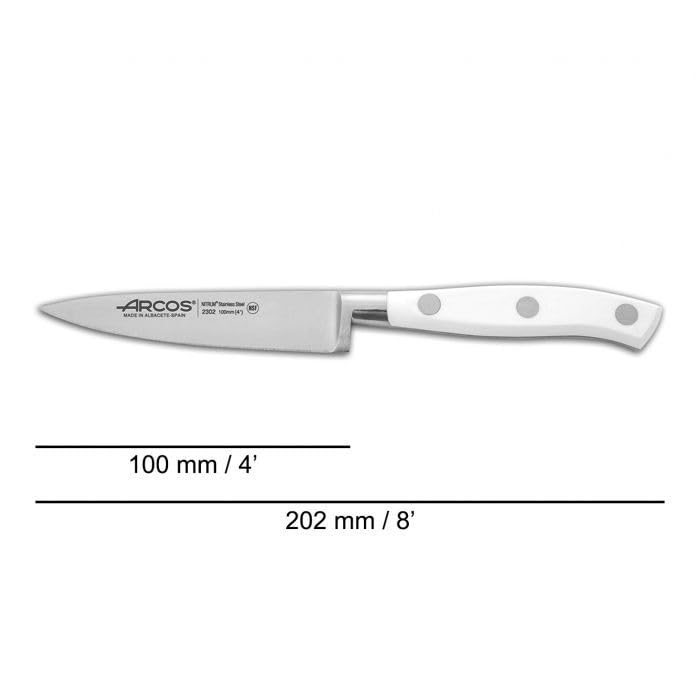 Arcos Schälmesser aus Edelstahl - Ergonomischer Griff aus Polyoxymethylen, Ideal für Schälen von Obst und Gemüse - Klinge 100 mm… – Ansicht 3