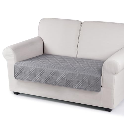 TAOCOCO Waterproof Recliner Chaise Lounge Cover 1 Piece Reversible Couch Cover for 2 Seater Sofa Chaise Furniture Protector Sofa Slipcover for Dogs Kids(30X54 Inches, Light Grey)