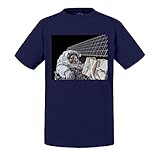 fabulous maglietta da bambino nasa uscita in l spazio stazione spaziale internazionale astronauta, blu, 6 anni