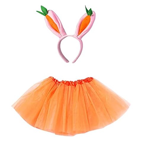 Raveparty Rabbit Costume Children's Carnival Costume Kids Girls Party Costume Carnival Party Outfits Cosplay for Girls Children's Birthday Costume Party Role Play (3-10 Years) Cover