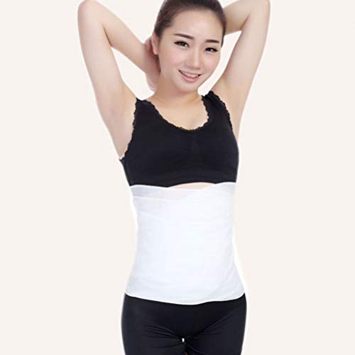 Healifty cinta abdominal de algodón 100% posparto, venda de gasa de doble capa, 2 rollos, soporte para cintura de maternidad para recuperación después del embarazo y compresión abdominal miniatura 2