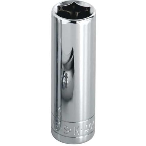 SK Tools USA 1/2" Drive, 1-1/8", 12 Point, Deep Chrome Socket | 40826