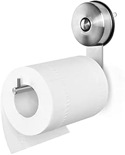 Uchwyt na papier toaletowy JOMOLA przyssawka uchwyt na papier toaletowy ze stali nierdzewnej wieszak na papier toaletowy montowany na ścianie zdejmowany dozownik bibuły do łazienki i kuchni bez