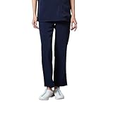 [ニッセン] スクラブパンツ ナースレーヌ ストレート 静電防止 白衣 病院 ナース 医療 歯科 介護 レディース メンズ ネイビー L