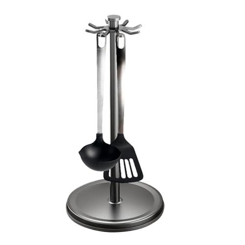 Organizador de vajilla para encimera, soporte para utensilios de cocina - Soporte organizador de vajilla para encimera de cocina | Estante organizador de cubiertos de cocina para cuchara y espátula
