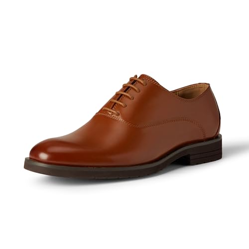 Amazon Essentials Men's Lightweight Oxford Dress Shoes, Dark...