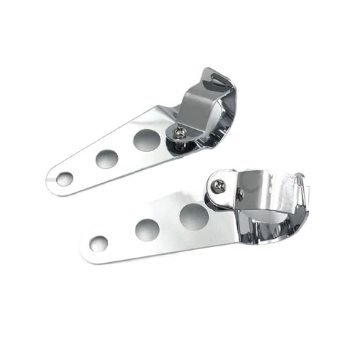 Soporte montaje barra luz antivibración para horquilla de moto Bobber 4