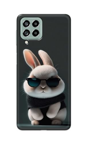 Image of PRINTFIDAA Printed Hard Back Cover Case for Samsung Galaxy M53 5G Back Cover (Cool Baby Rabbit) -112