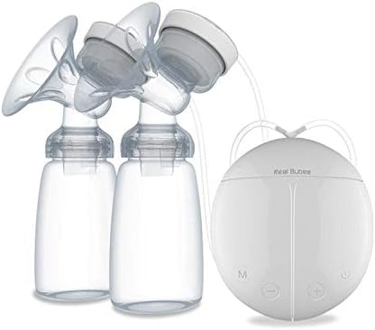 Real Bubee Double Electric Manual Breast Pump USB Baby Breast Feeding Hands Free