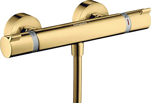 hansgrohe Ecostat Comfort Aufputz Duschthermostat,für 1 Funktion, Polished Gold Optic