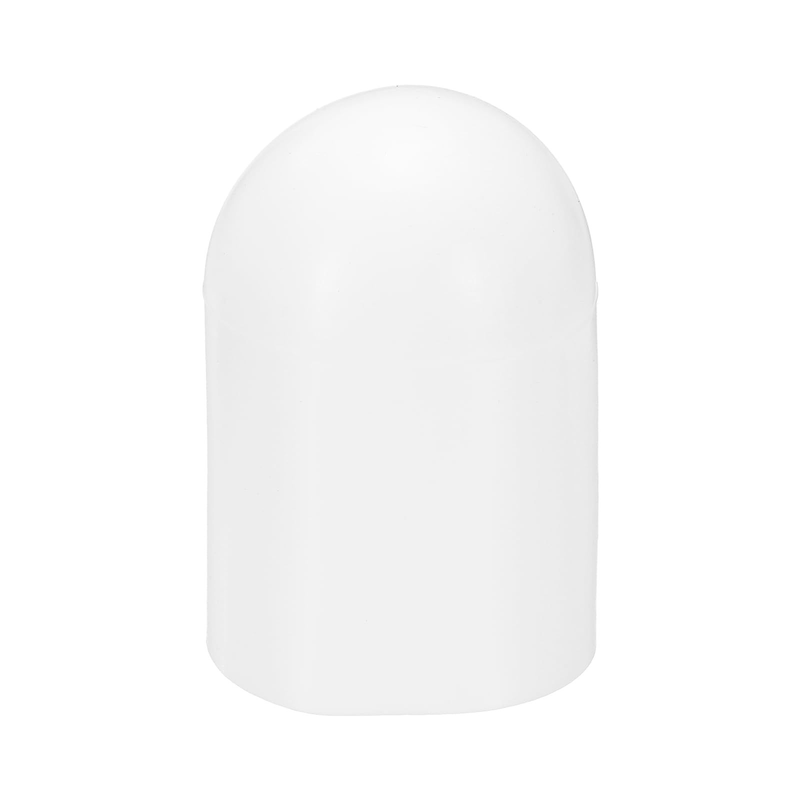 sourcing map Flashlight Diffuser Caps, 50.8mm ID x 79mm Height Flexible Silicone End Caps, Screw Thread Protector Covers for 51-54mm Torch LED Lights Furniture Tubing Bolt, White