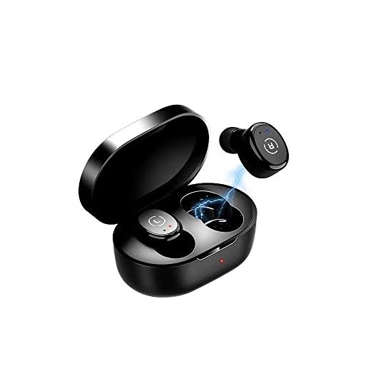 Ankbit True Wireless Bluetooth 5.0 Earbuds, IPX8 Waterproof Bluetooth Headphones, Earphones with Charging Case for Sports, Workout, Running, Gym Hi-Fi Sound Noise Reduction