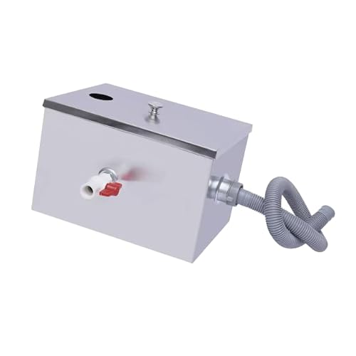 Froulaland Separatore di grasso commerciale in acciaio inox, separatore olio, per cucina, ristorante, cucina, spuntini, hotel, caffetteria, 35 x 25 x 23 cm