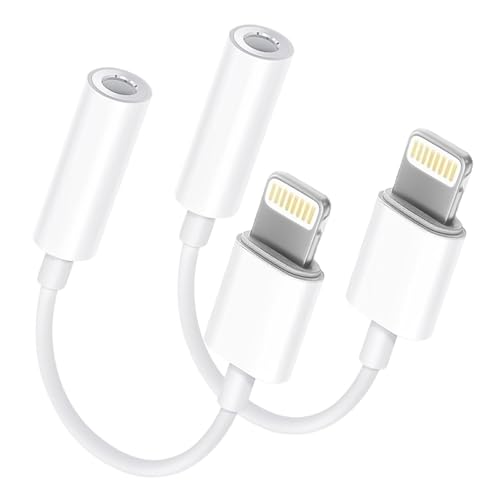 [Apple MFi Certified] 2 Pack for iPhone Headphone Jack...