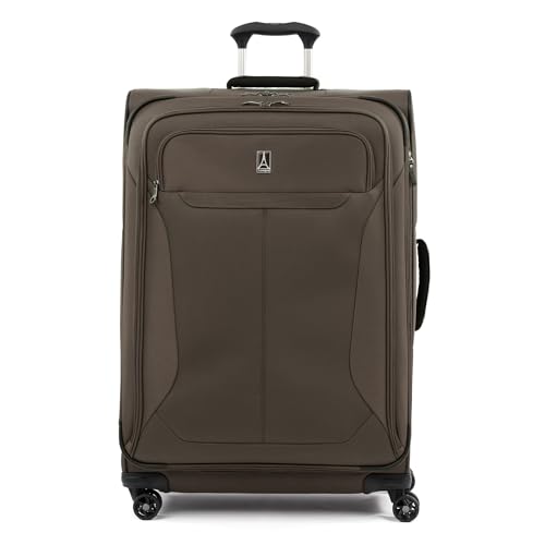 Image of Travelpro Tourlite Softside 29 inch Expandable Luggage with 4 Spinner Wheels, Lightweight Suitcase, Checked Large, Espresso Brown