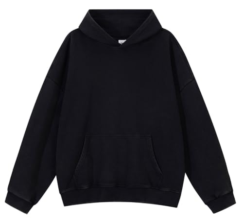 Oversized Hoodies for Men Acid Wash Baggy Hoodie Womens Vintage Pullover for Teens