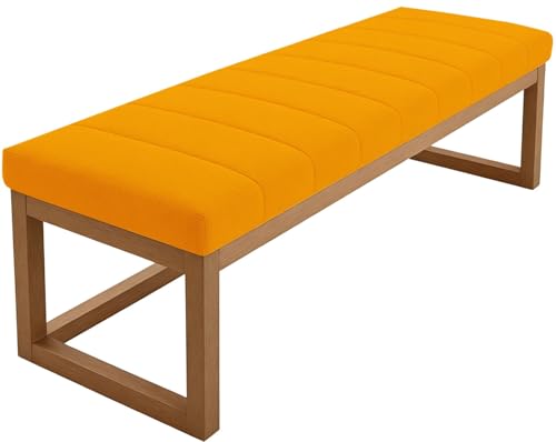 Hoowarm Cojin para Banco Jardin con Cremallera Antideslizante Zapatero Cojines de Asiento de Silla Larga Interiores y Exteriores Cojín de Muebles Rectangular para Comedor，Sofá,Terrazas(B5,100x50x6cm)