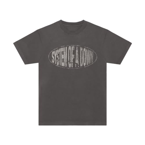 System of A Down Faded Logo T-Shirt Grey Medium