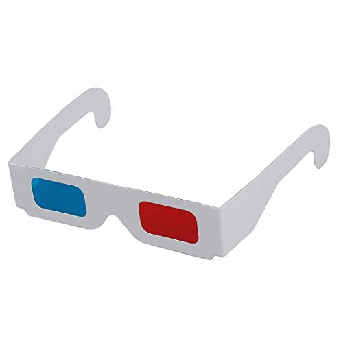TOOGOO (R) 100 paia di occhiali 3D anaglifi rosso