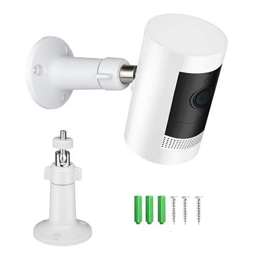Tyeyober Ring Kamera Halterung Wandhalterung für Ring Stick Up Cam Ring Indoor Cam(1st Gen) Ring Stick Up Cam Battery Arlo Pro 4/3/2 Arlo Ultra 360 Grad einstellbare Sicherheitshalterung