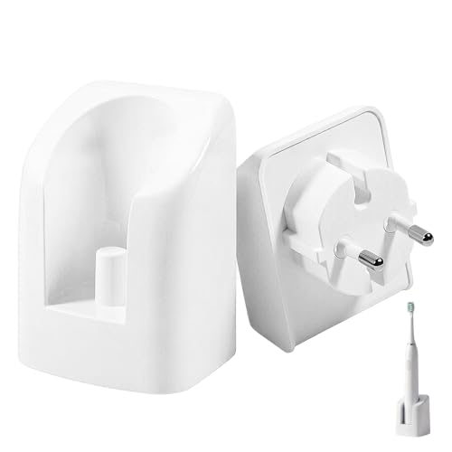 Cargador de Pared Inalámbrico Blanco para Cepillos de Dientes Eléctricos Oral-B Braun con Enchufe UE, Compatible con Modelos Genius X, Pro, Vitality, Smart, Infantil, iO Series iO3-iO6