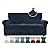 ZNSAYOTX Luxury Velvet Couch Cover 4 Piece (72"-92") Stretch Sofa Covers for 3 Cushion Couch Thick Soft Sofa Slipcover with Non Slip Strap, Dog Pet Friendly Nice Furniture Protector (Navy Blue)