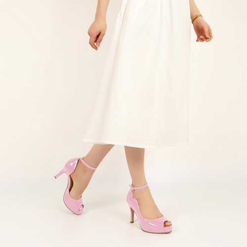 Image of AUMOTED High Heels Pumps Platforms Shoes for Party Daily 3.4 inch Dressy Pumps