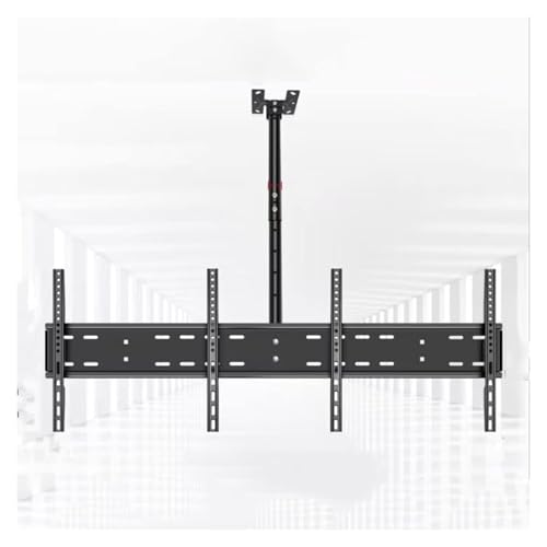 Support de plafond pour TV électrique inclinable et rotatif double face