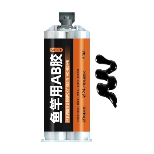 釣り竿用接着剤、ロッドビルディング用エポキシ接着剤, 溶接用高強度接着剤, 50ml 釣竿 AB 接着剤、釣竿特殊接着剤、修理ガイドリングカードホルダー、エポキシ樹脂 AB 接着剤、透明釣竿修正固定接着剤AB 接着剤 ガイドリング、タイワイヤー、カードホイ