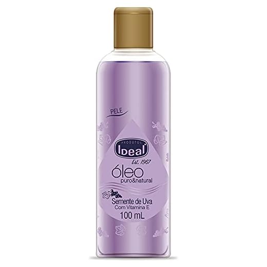 Óleo Corporal Vegetal Semente De Uva 100Ml - Ideal