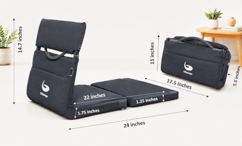 Image of Meditation Chair | Foldable Floor Cushion Seat with Back Support