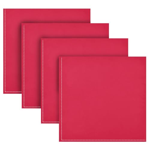 Servilletas de Tela Cuadradas Rojo 50.5x50.5 cm Set x6 miniatura 5