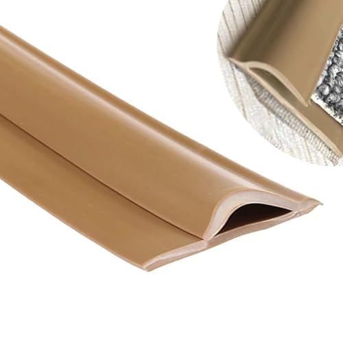 Bande de transition sol en PVC marron pour masquer les raccords de seuil
