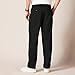 Amazon Essentials Men's Classic-Fit Wrinkle-Resistant Pleated Chino Pant (Available in Big & Tall), Black, 52W x 32L