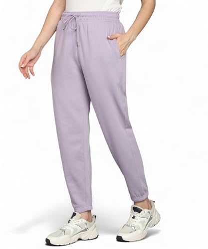 Image of Alan Jones Clothing Women's Regular Fit Mid Rise Fleece Jogger Regular Pants Winterwear