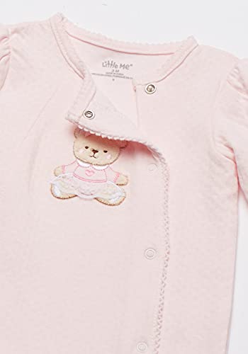 Little Me Baby-Girls Newborn Sweet Bear Footie, Light Pink, 3 Months #TOP2