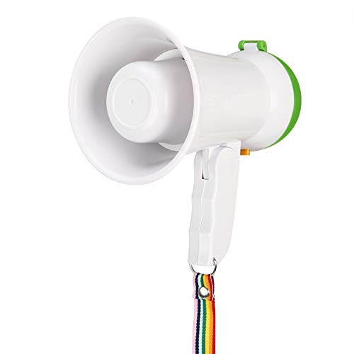 HDE 5W Mini Bull Horn Megaphone Voice Amplifier with Lanyard